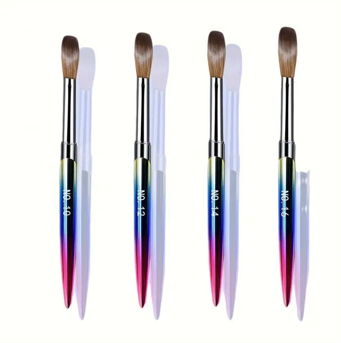 Acrylic Nail Brush Set of 4