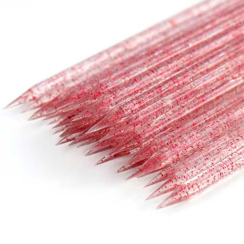 Crystal Plastic Cuticle Pusher 50pc Pack