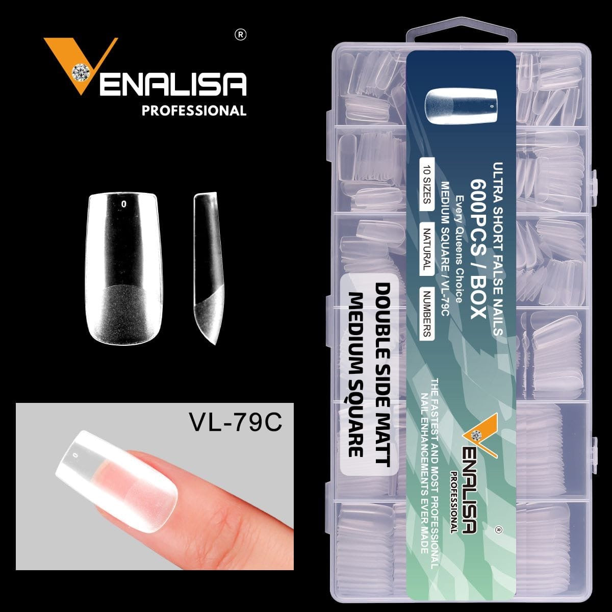 Venalisa Medium Square Soft Gel Tips