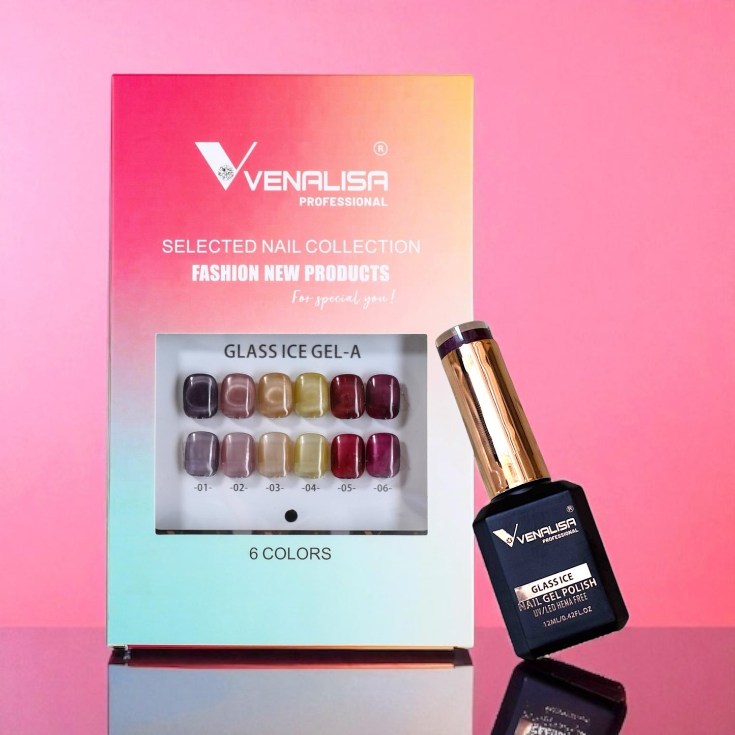Venalisa Glass Ice Gel-A Set (Cat Eye)
