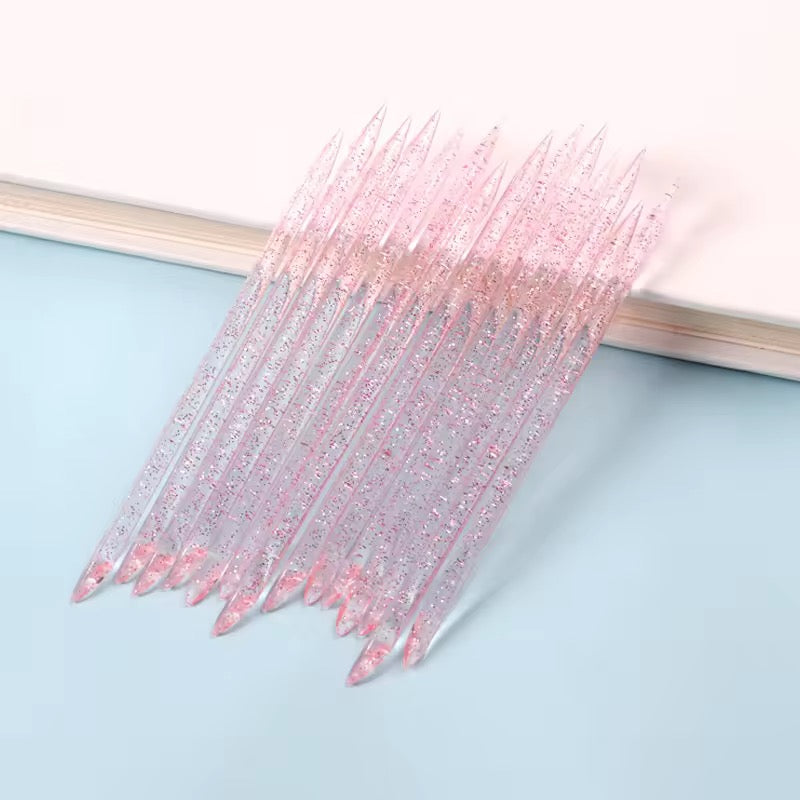 Crystal Plastic Cuticle Pusher 50pc Pack