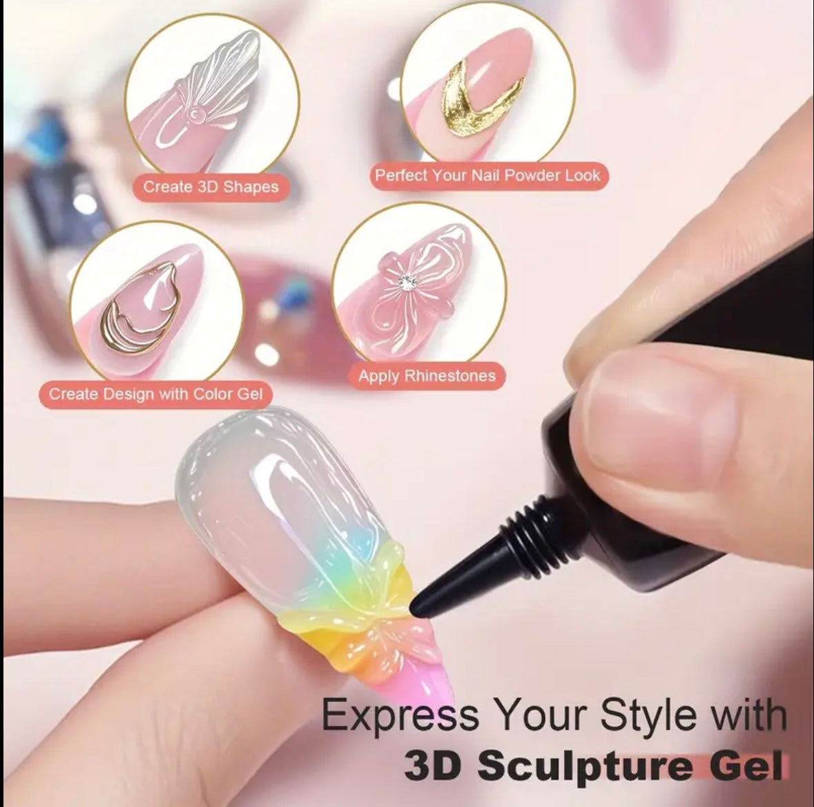 THR3E STROKES 3D Sculpting Gel / Texture Gel (Transparent)
