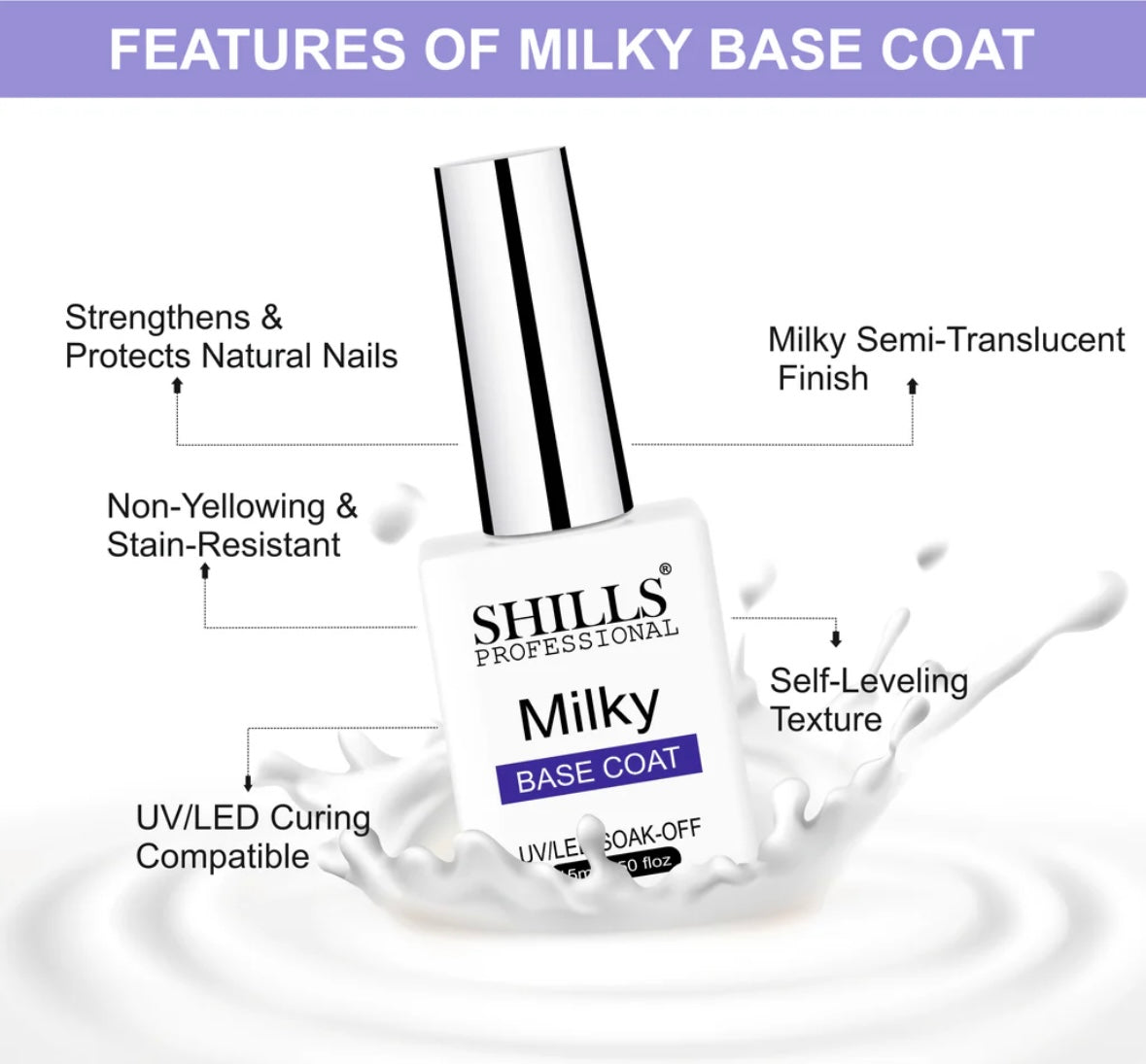 Shills Milky Base Coat (15ML)