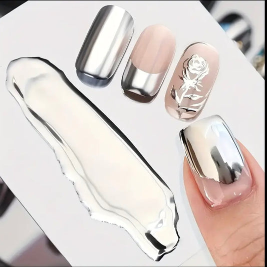 Titanium Silver Nail Gel 8ml
