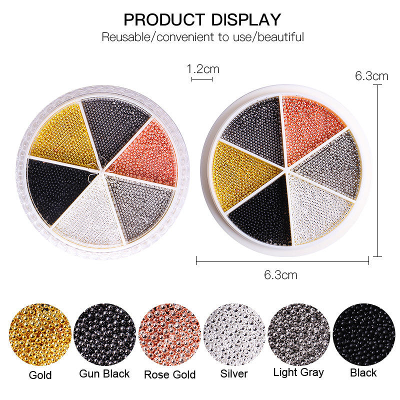 Multi-Color Caviar Beads