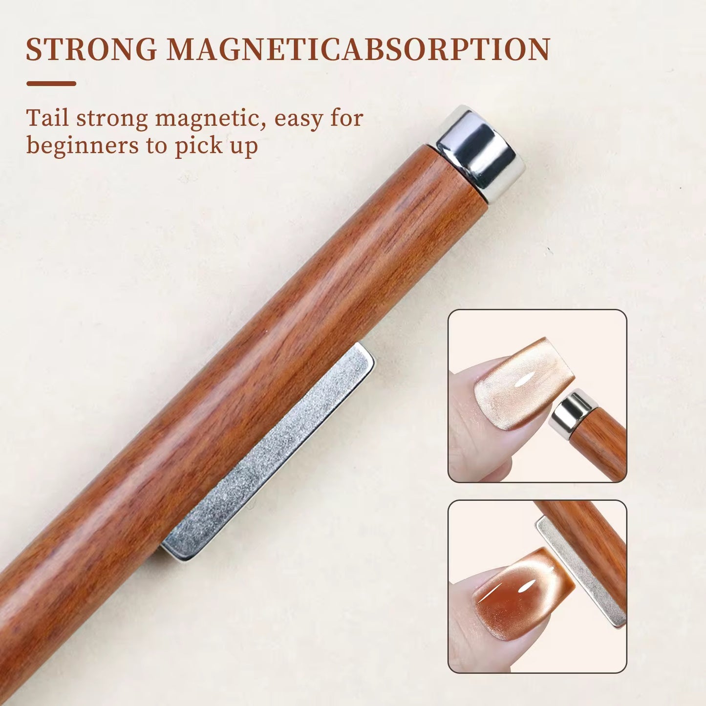 3-in-1 Magnet Nail Brush - Single