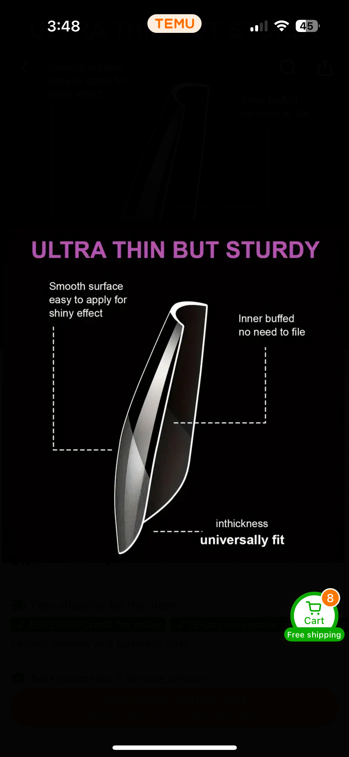 Venalisa Soft Gel Tips Medium Coffin