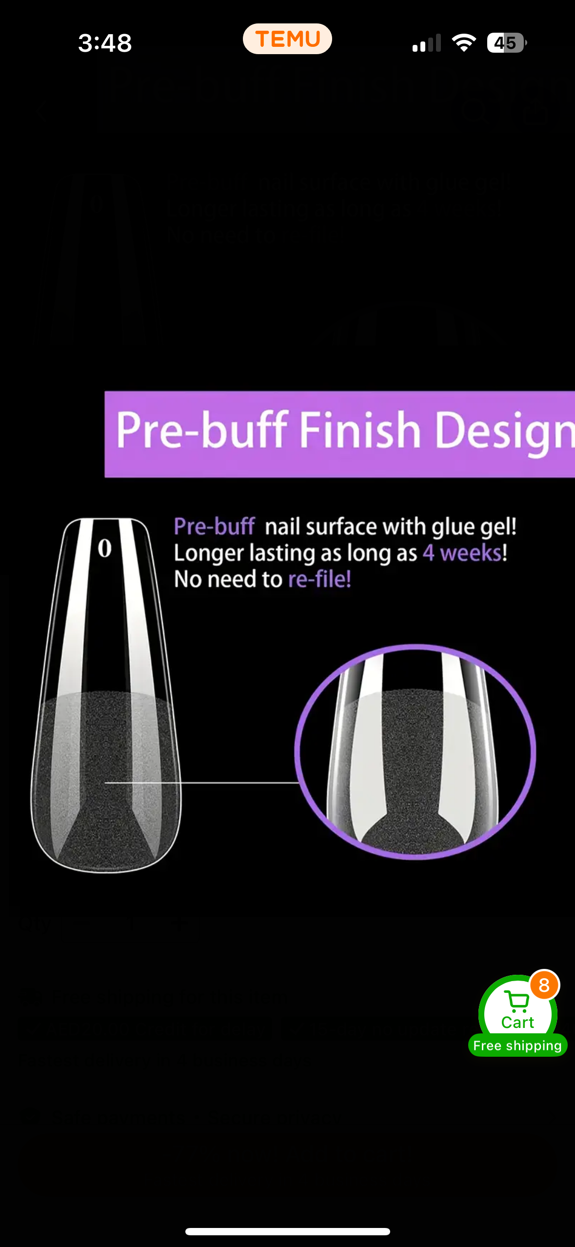 Venalisa Soft Gel Tips Medium Coffin