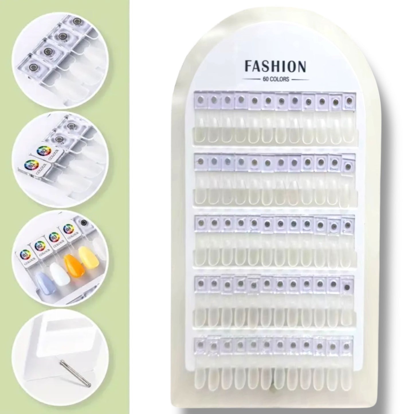 60 Colors Magnetic Nail Display Board