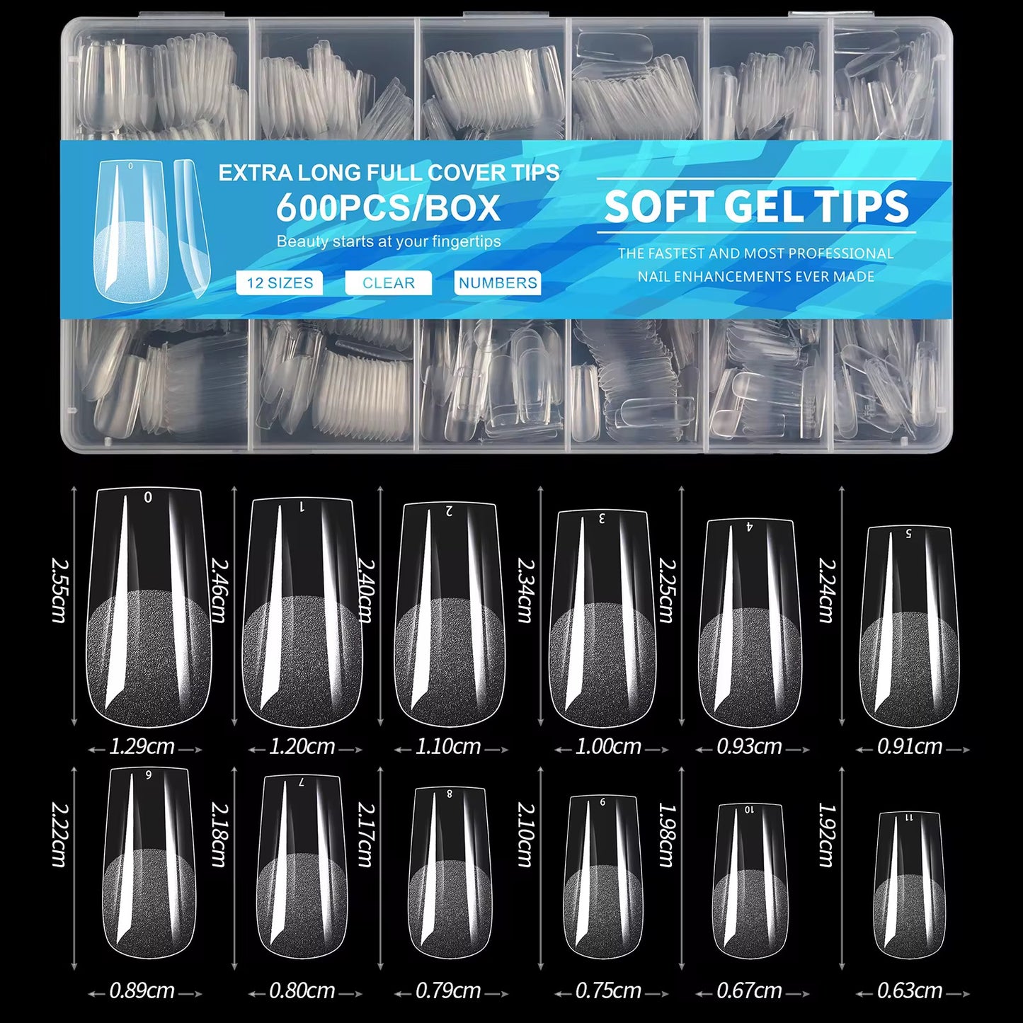Soft Gel Tips - Medium Square
