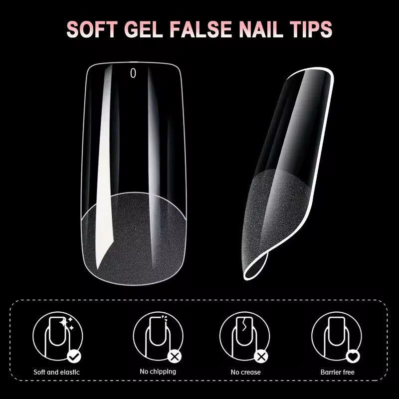 Soft Gel Tips - Medium Square