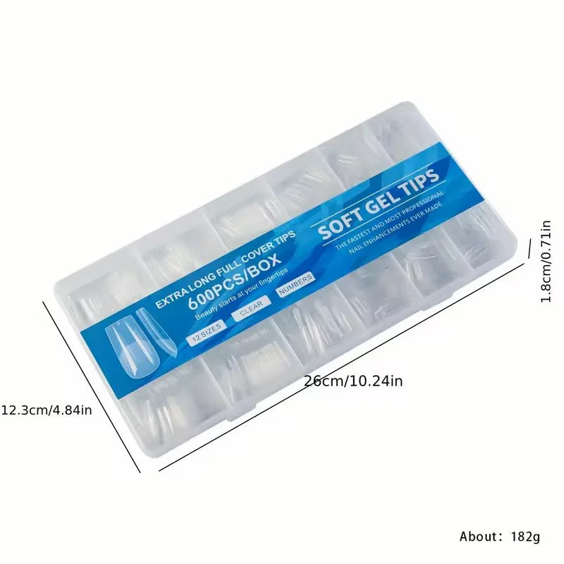 Soft Gel Tips - Medium Square