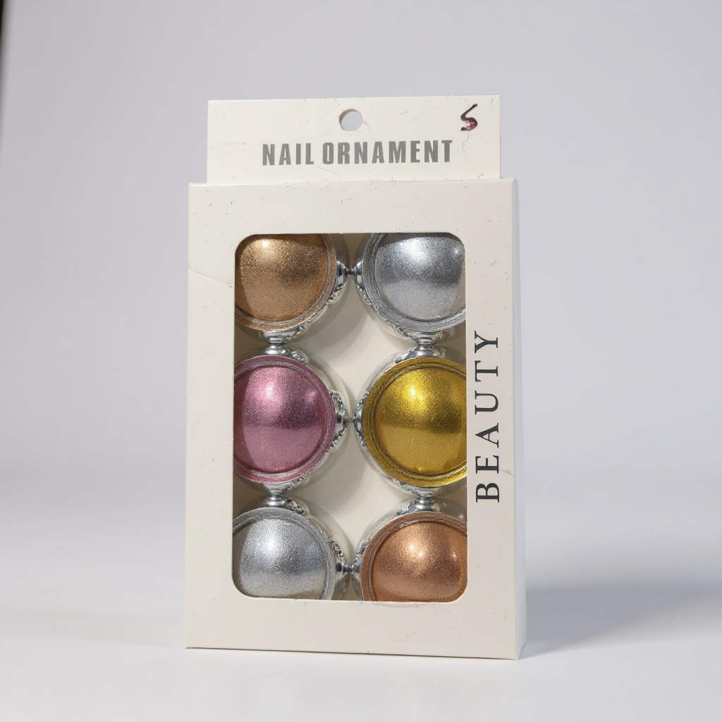 6pc Metallic Chrome Set