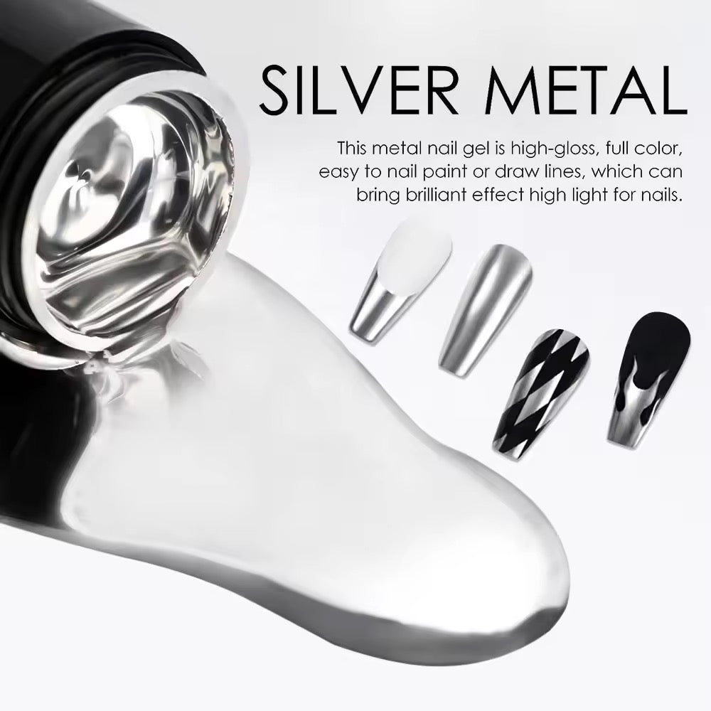 Metallic Gel Silver