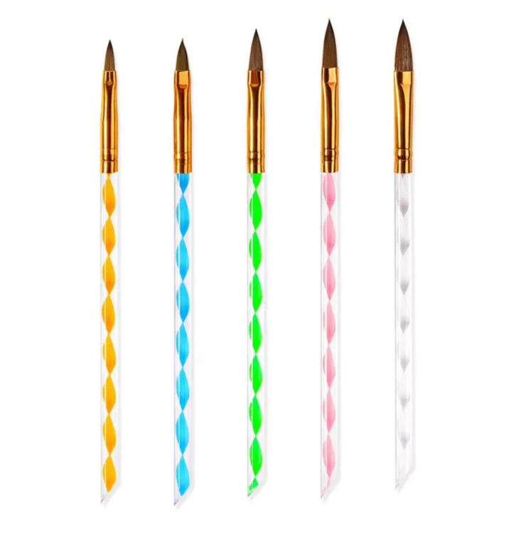 5pc Swirl Acrylic Brush Set