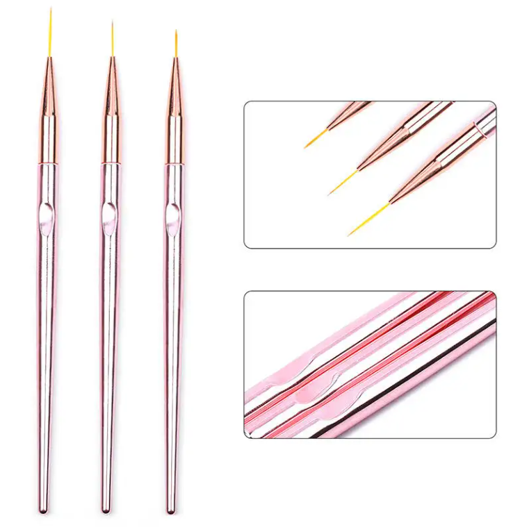 3pc Pink Detailing Brush Set