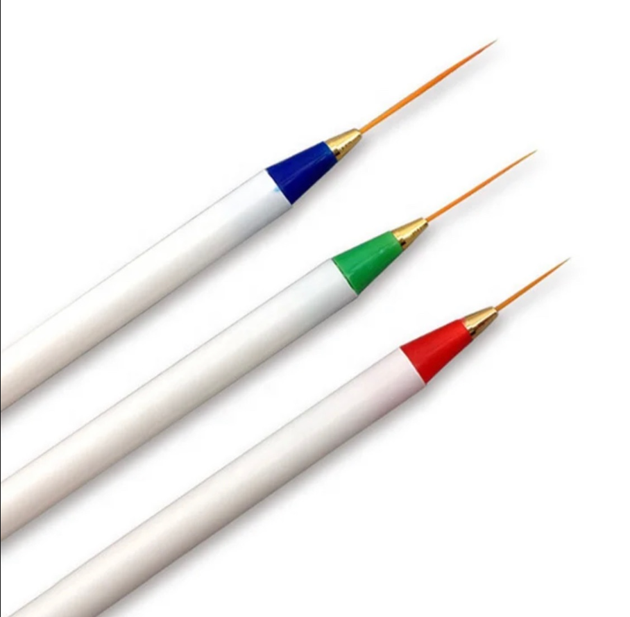 3pc Striper Brush Set