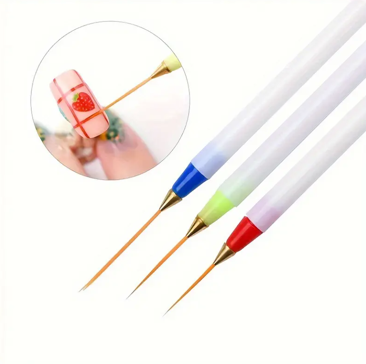 3pc Striper Brush Set