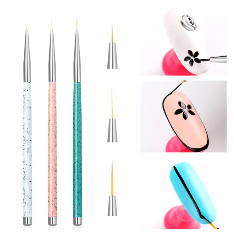 3pc Liner Brush Set