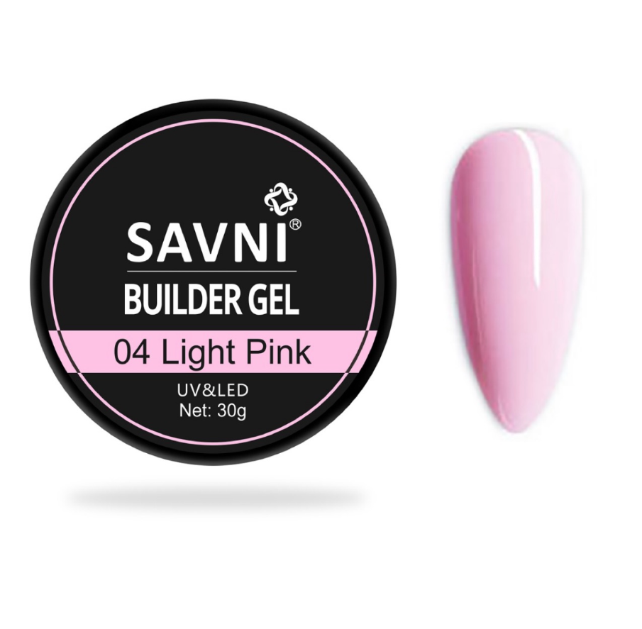 Savni Builder Gel - Light Pink (30gm)