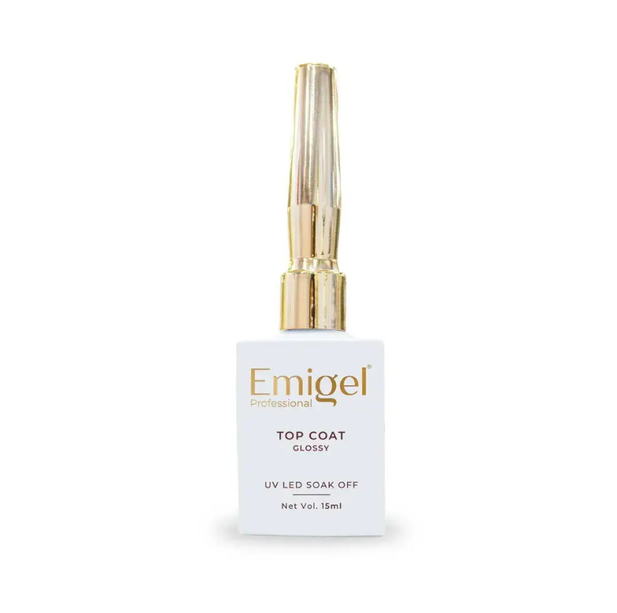 Emigel Glossy Top Coat (15ml)