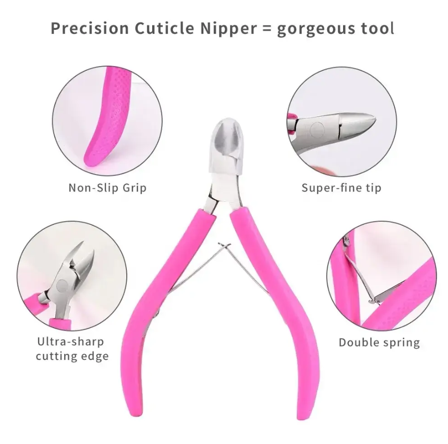 Premium Cuticle Cutter with Rubber Grip