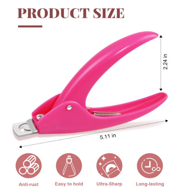 Plastic Nail Tip Cutter - Random Color