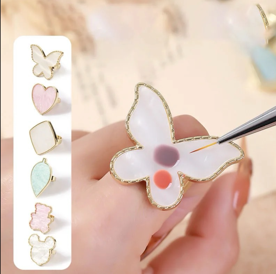 Finger Ring Mixing Plate - Random Shape
