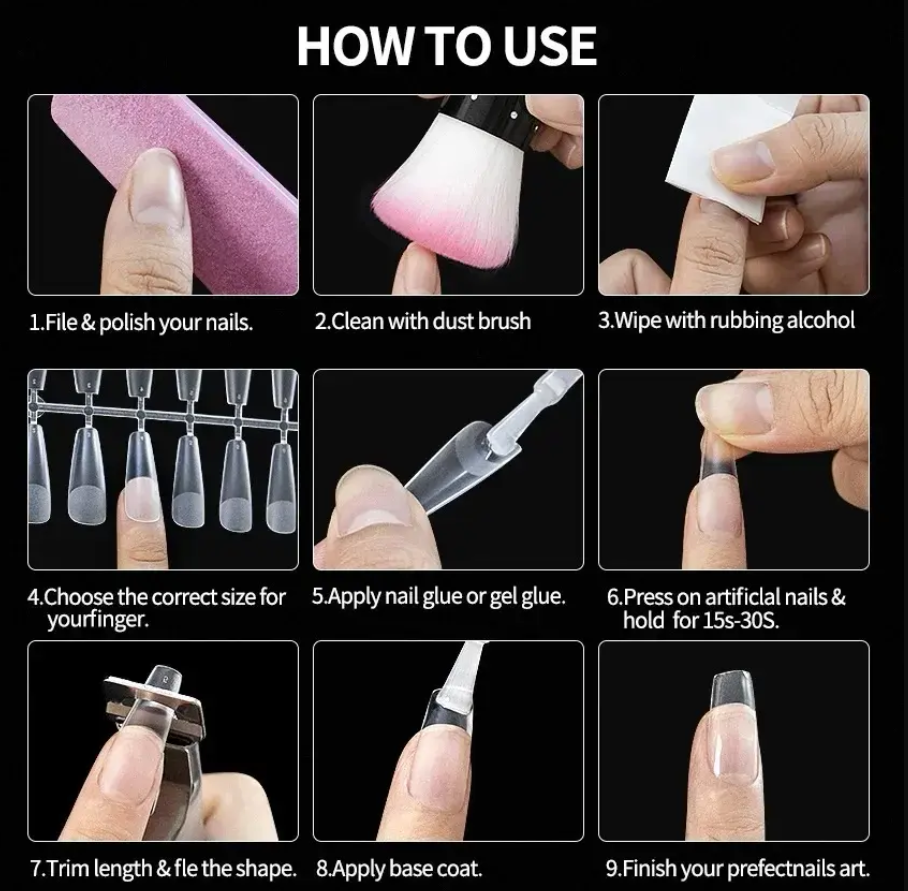 Soft Gel Tips - Stiletto