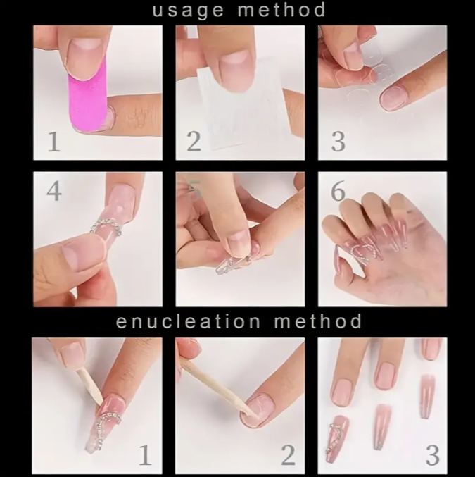 Press-On Glue Tabs-10 Sheets