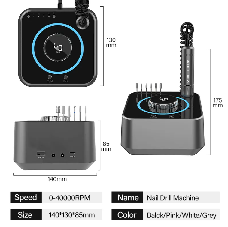 40,000 RPM Electric Nail Drill Machine