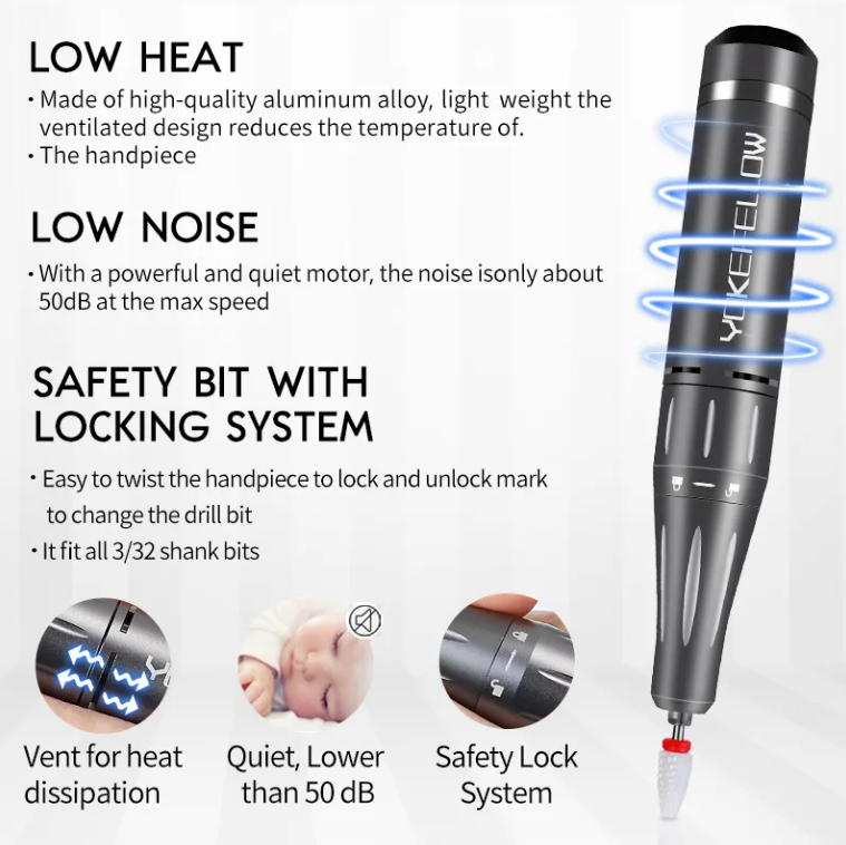 40,000 RPM Electric Nail Drill Machine