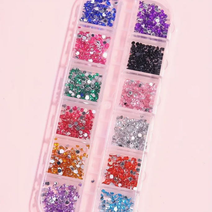 Multi-Color Rhinestone Box