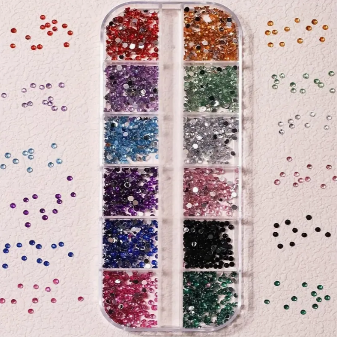 Multi-Color Rhinestone Box
