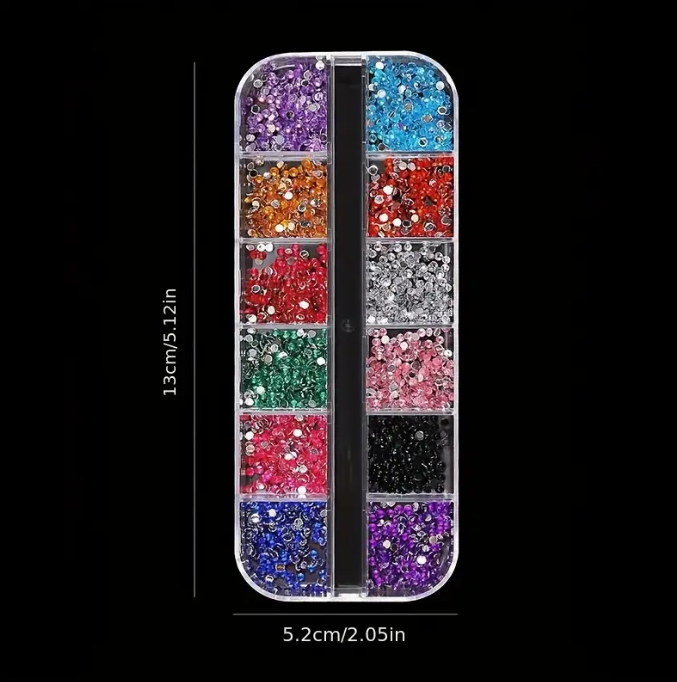 Multi-Color Rhinestone Box