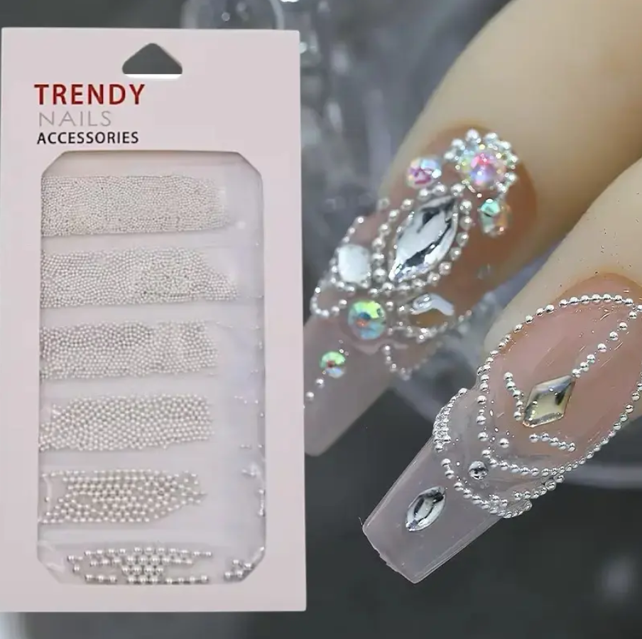 Silver Caviar Beads