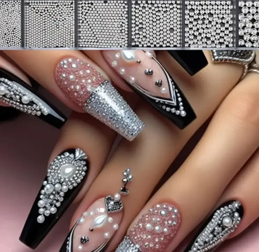 Silver Caviar Beads