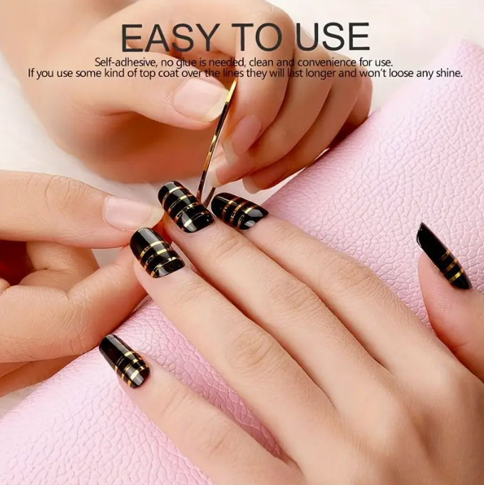 Nail Tape/ Multicolour -10pc