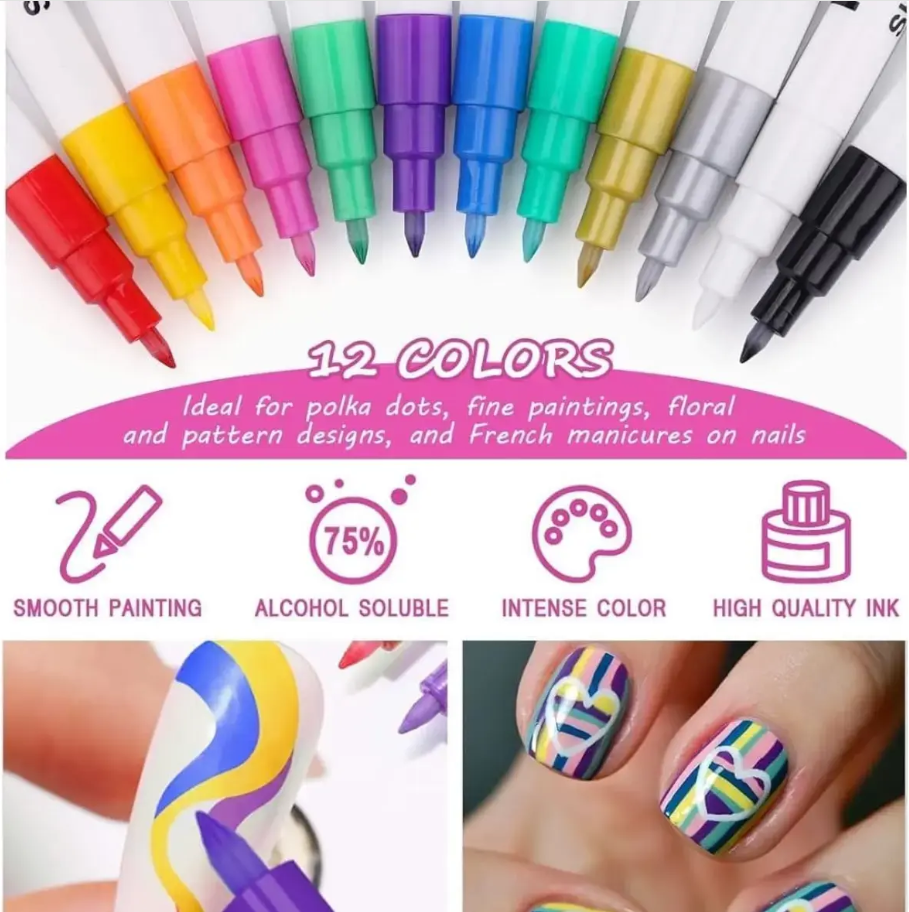 Acrylic Paint Pen Set of 12