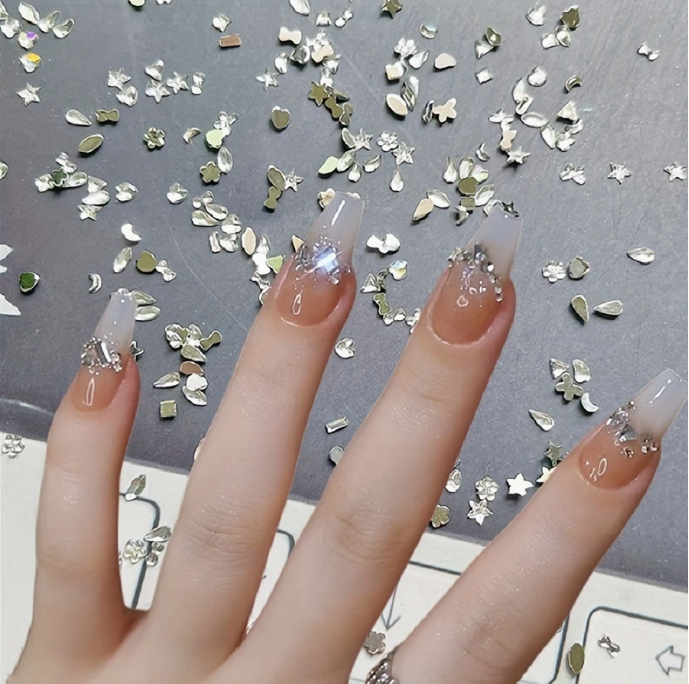 Mini Rhinestones – Mixed Shape (Silver)