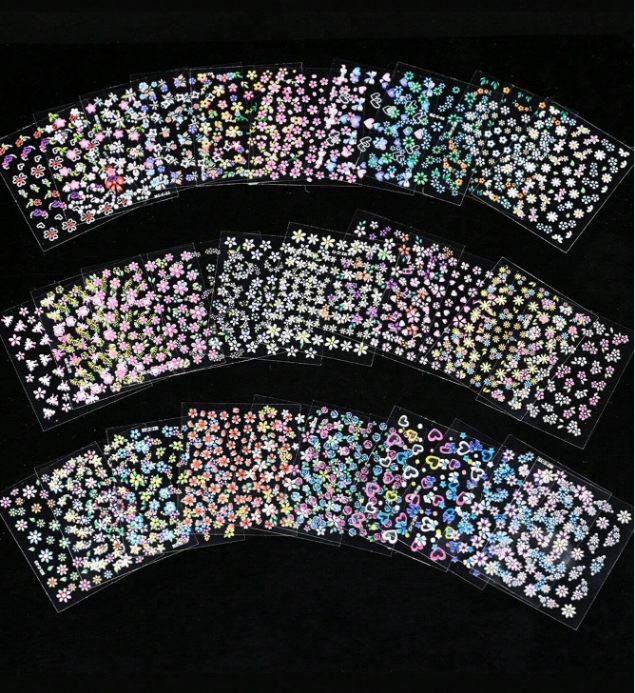 30pcs 3D Sticker - Floral
