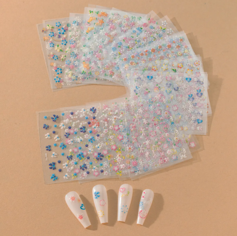 30pcs 3D Sticker - Floral