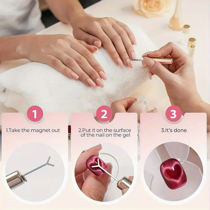 Heart Magnet Tool with Cylindrical Magnet