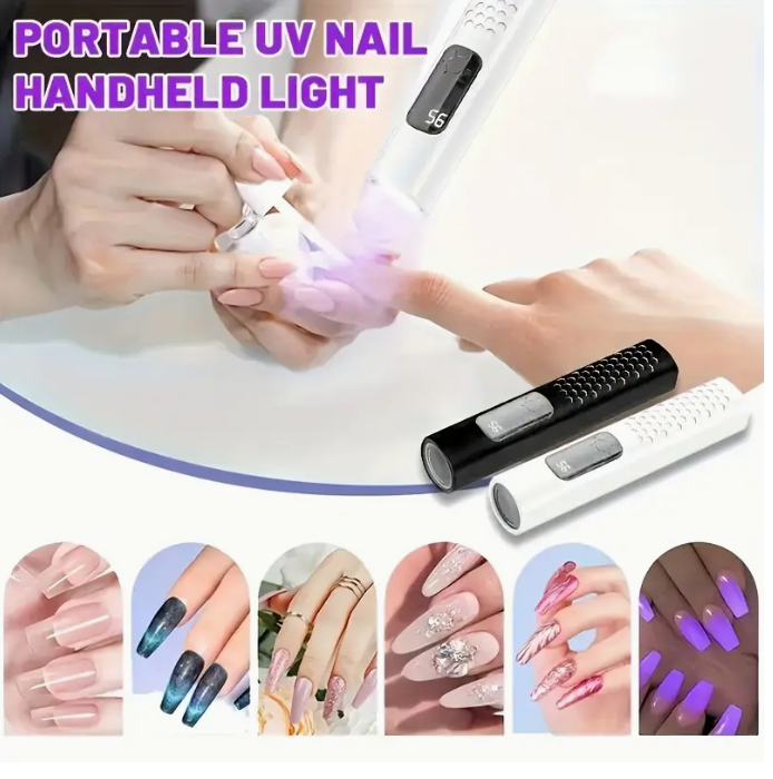 UV LED Torch Lamp with Digital Display (Black)