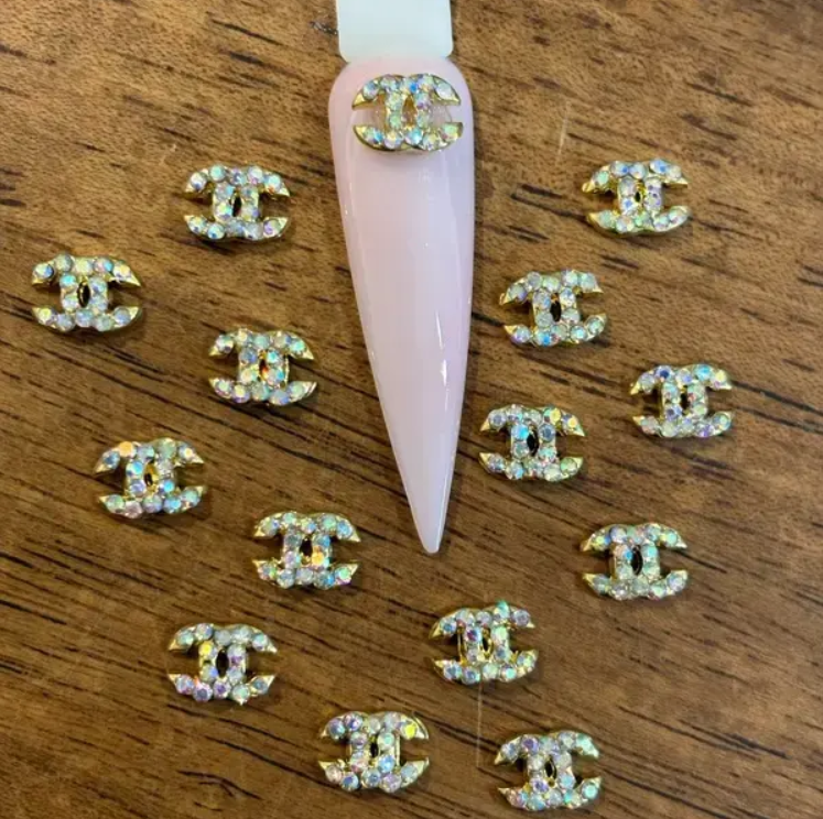 Brand Logo Charms - Golden (Pair)