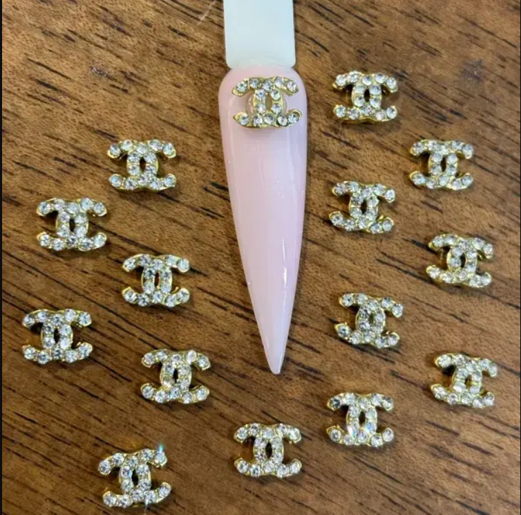 Brand Logo Charms - Golden (Pair)