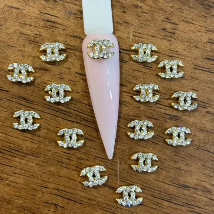 Brand Logo Charms - Golden (Pair)