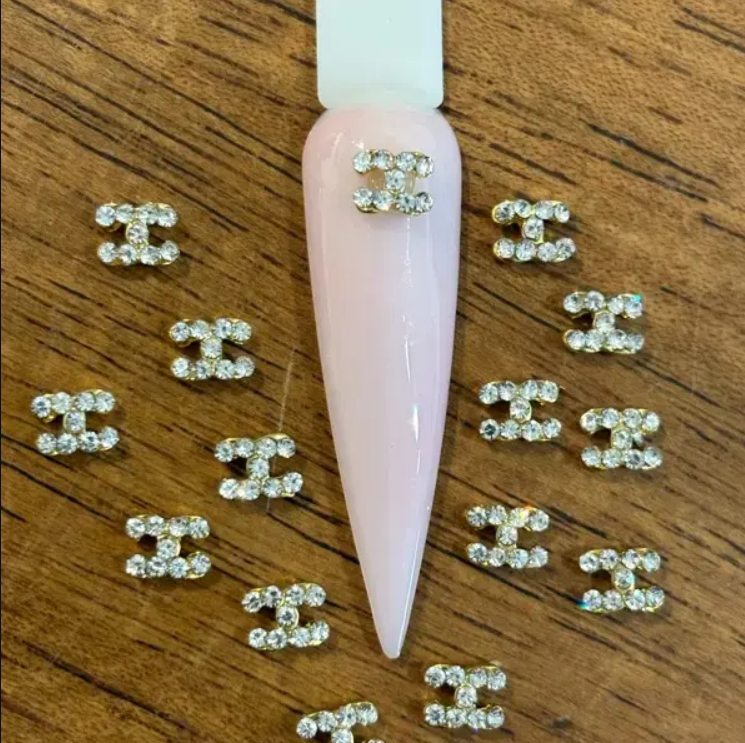 Brand Logo Charms - Golden (Pair)