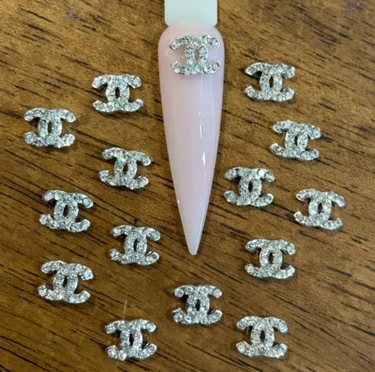 Brand Logo Charms - Golden (Pair)