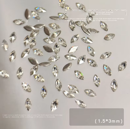 Mini Rhinestones – Mixed Shape (Silver)